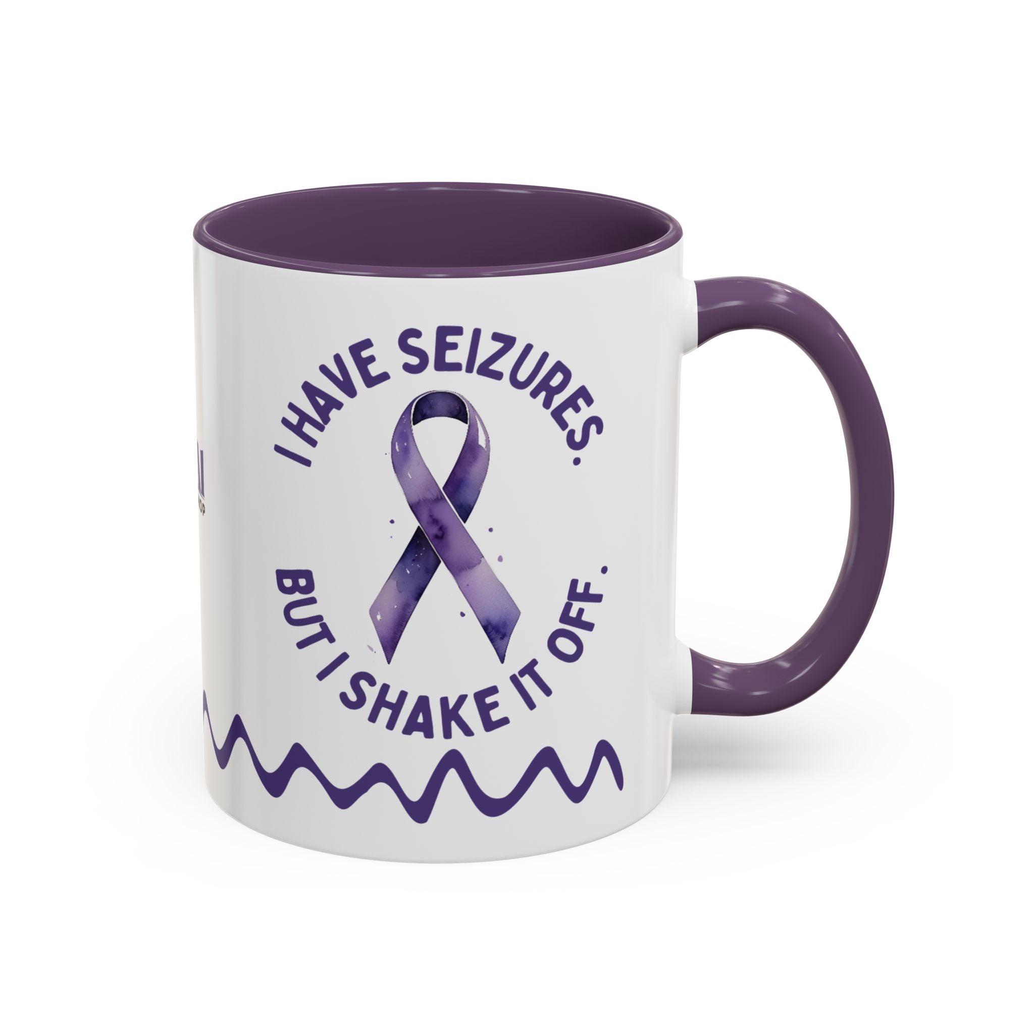 Shake It Off Coffee Cup for Epilepsy Awareness