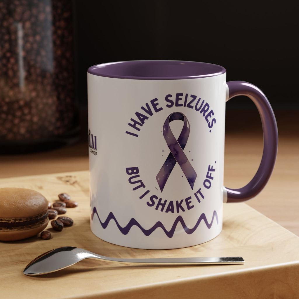 Shake It Off Coffee Cup for Epilepsy Awareness