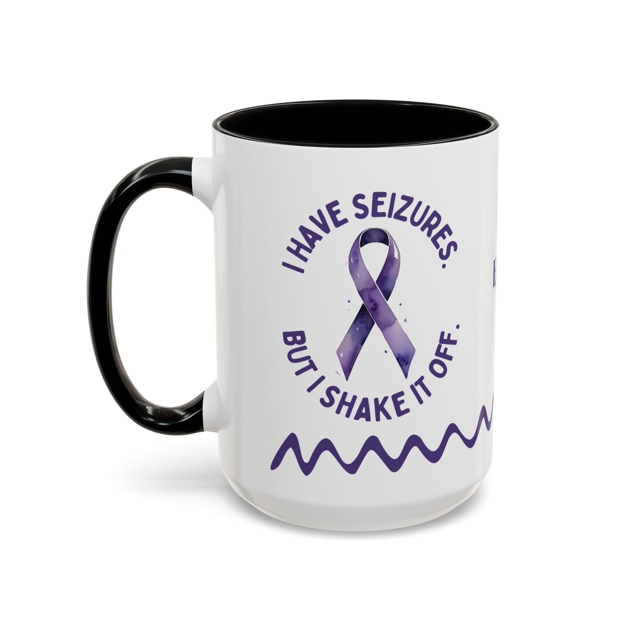 Shake It Off Coffee Cup for Epilepsy Awareness