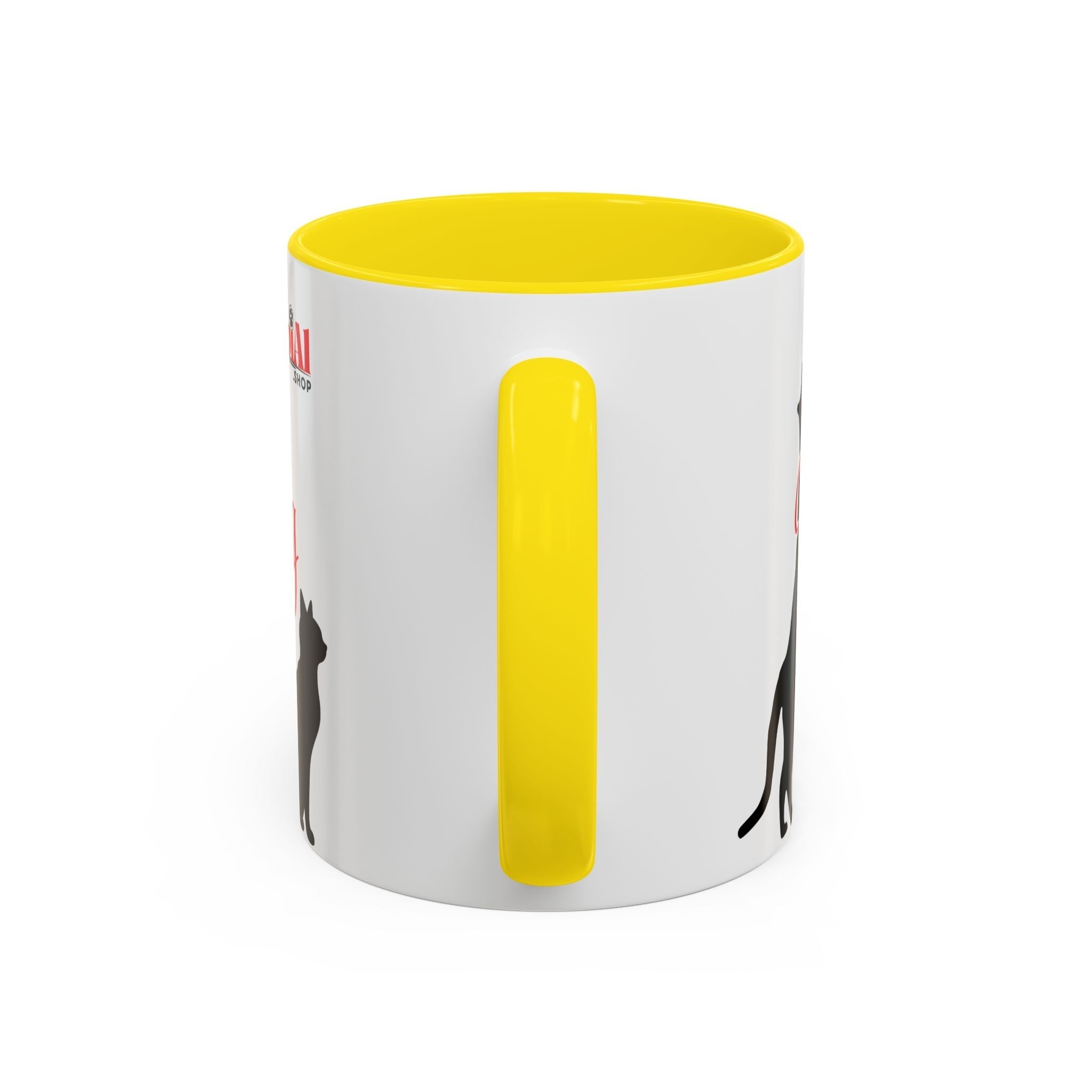Silhouette Cat Lovers Accent Mug