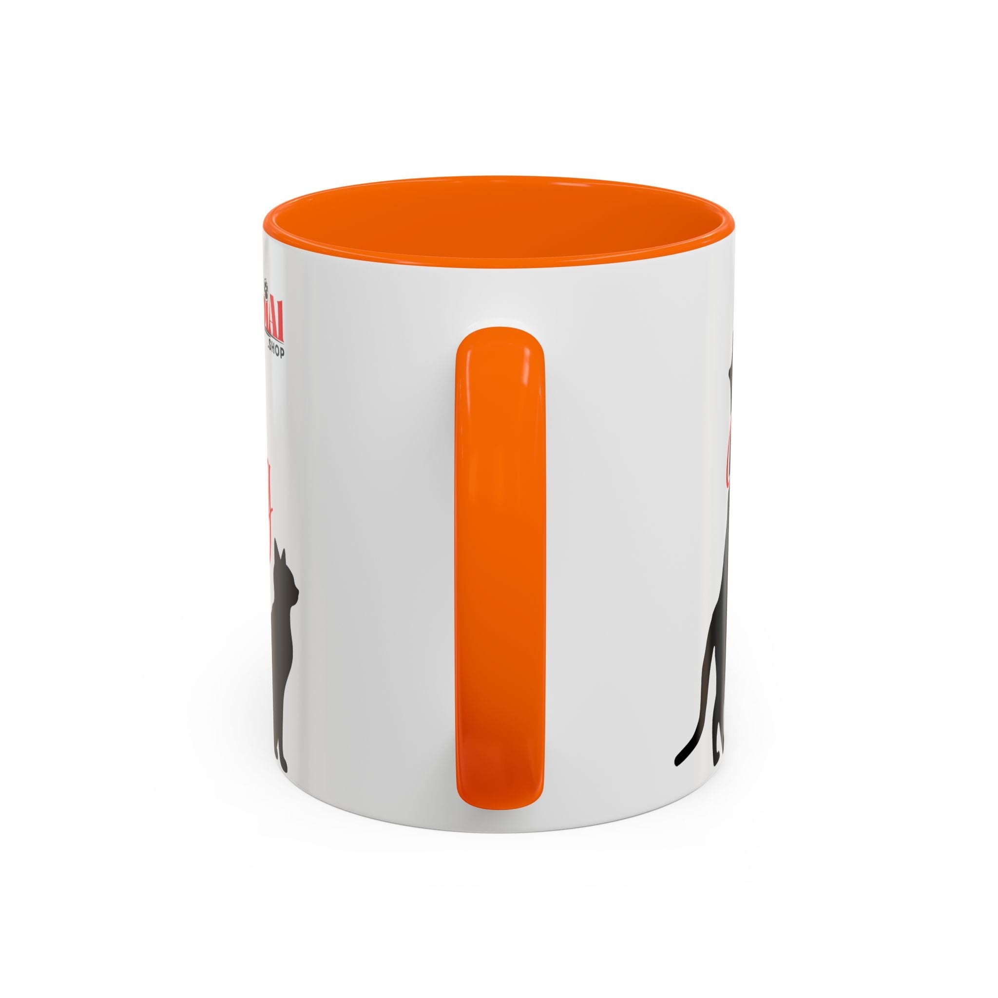 Silhouette Cat Lovers Accent Mug