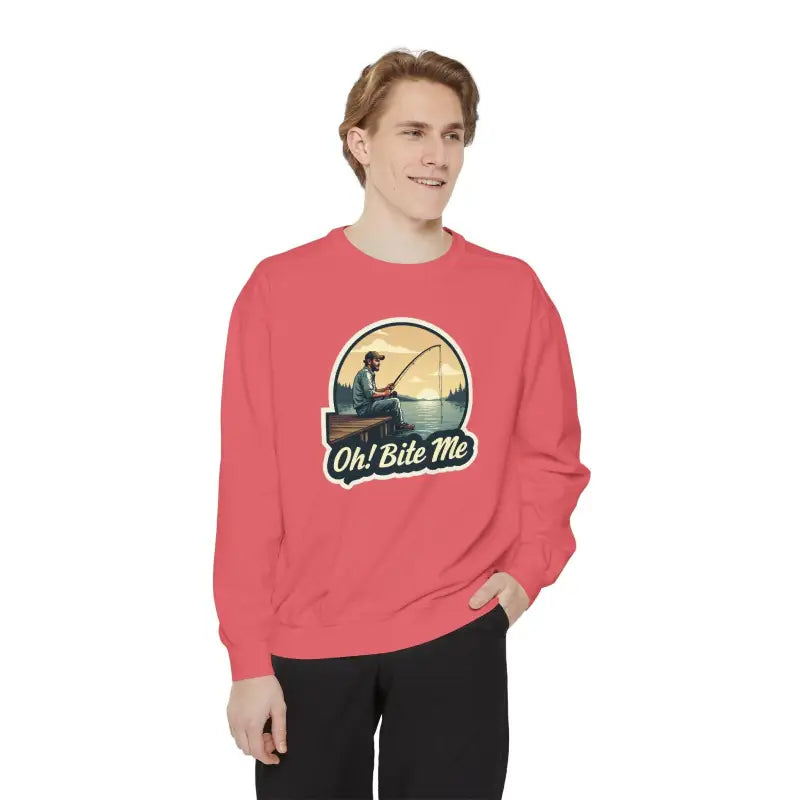 Ocean State Styles Sweatshirt Sitting On The Dock Bite Me