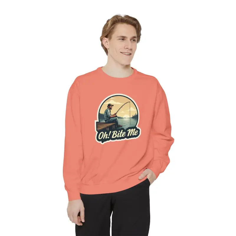 Ocean State Styles Sweatshirt Sitting On The Dock Bite Me