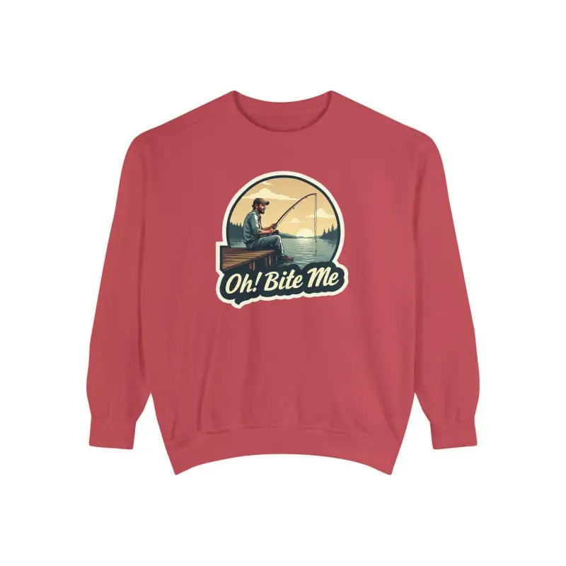 Ocean State Styles Sweatshirt Sitting On The Dock Bite Me