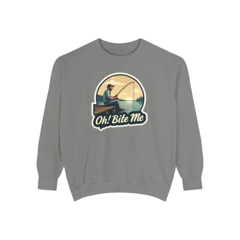 Ocean State Styles Sweatshirt Sitting On The Dock Bite Me