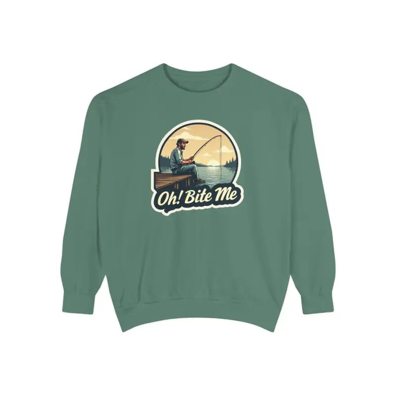 Ocean State Styles Sweatshirt Sitting On The Dock Bite Me