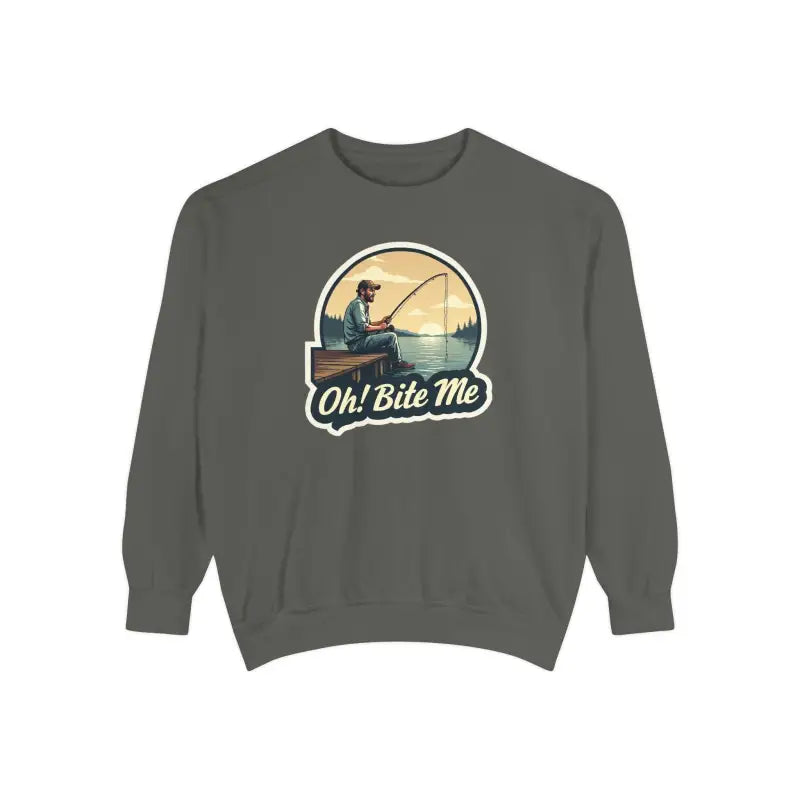 Ocean State Styles Sweatshirt Sitting On The Dock Bite Me