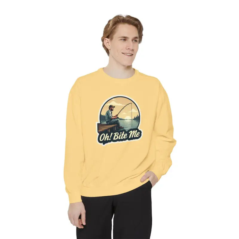 Ocean State Styles Sweatshirt Sitting On The Dock Bite Me