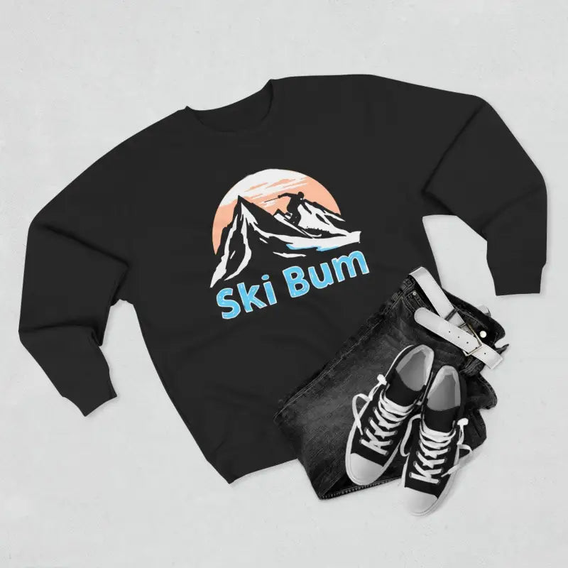 Ocean State Styles Sweatshirt Ski Bum Mountain Graphic