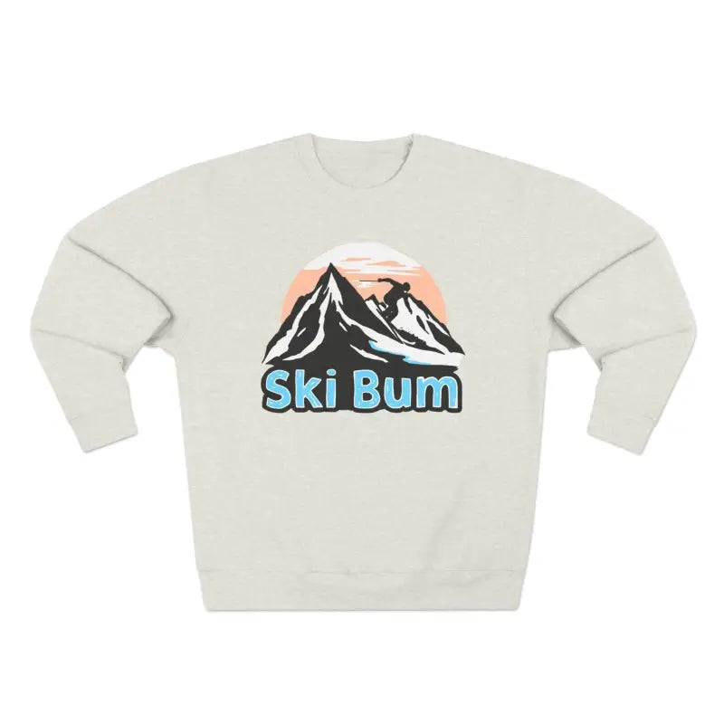 Ocean State Styles Sweatshirt Ski Bum Mountain Graphic