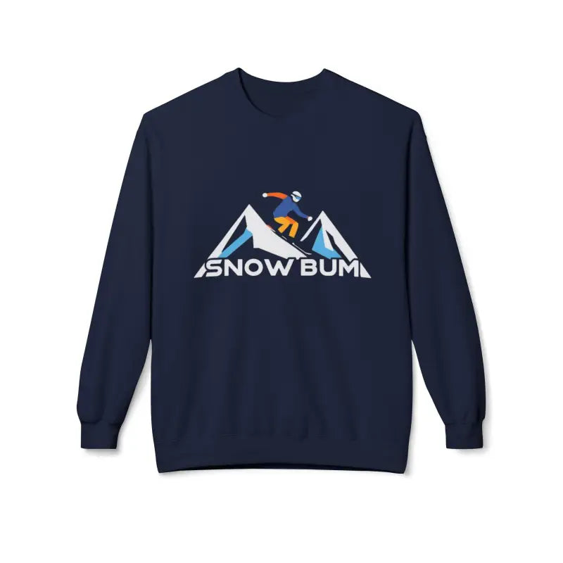 Ocean State Styles Snow Bum Sweatshirt Skier Graphic Unisex