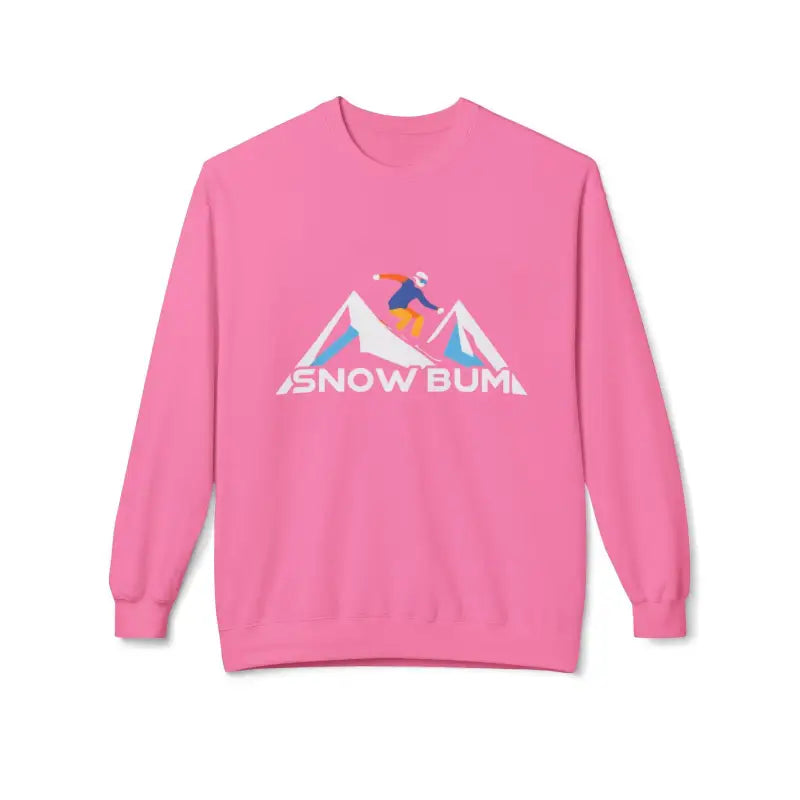Ocean State Styles Snow Bum Sweatshirt Skier Graphic Unisex