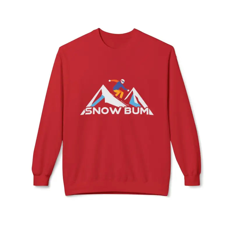 Ocean State Styles Snow Bum Sweatshirt Skier Graphic Unisex