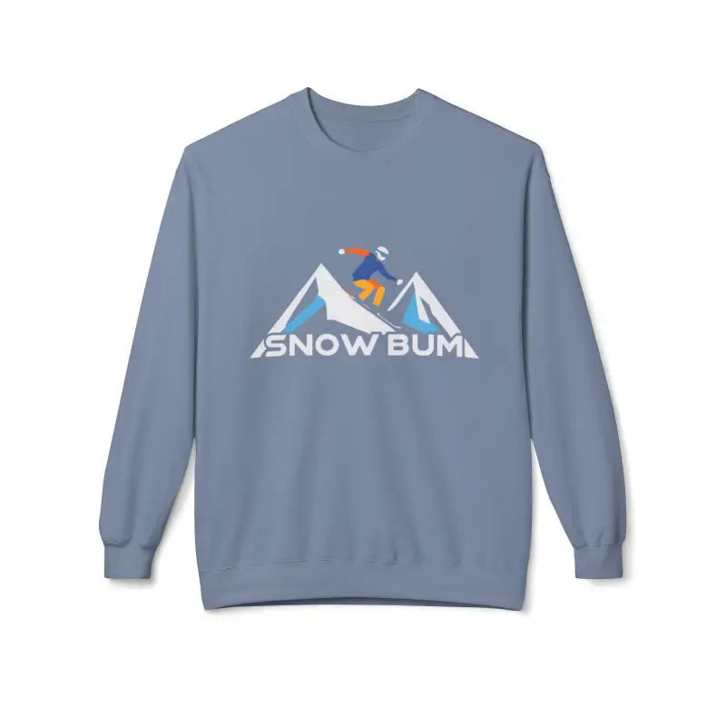 Ocean State Styles Snow Bum Sweatshirt Skier Graphic Unisex