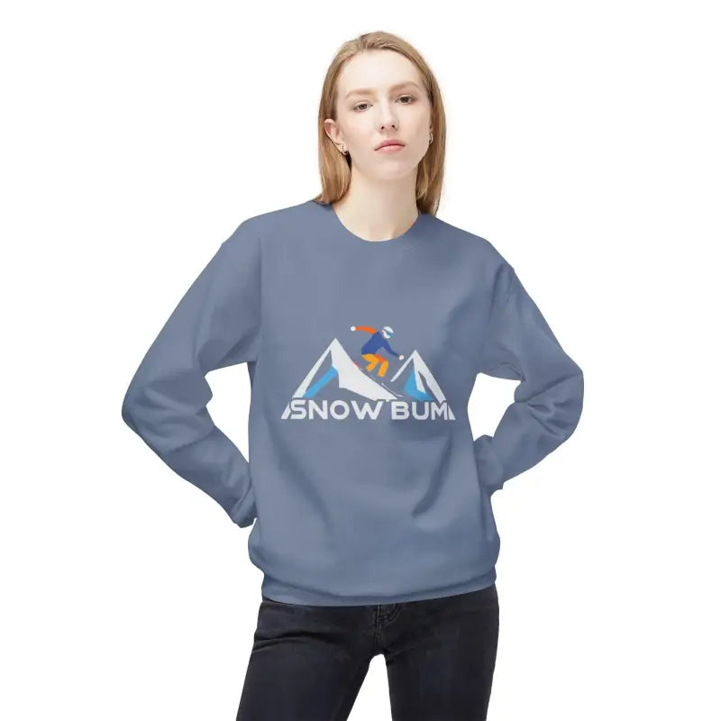 Ocean State Styles Snow Bum Sweatshirt Skier Graphic Unisex