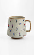 Ski Adventure Stoneware Mug: Embrace the Slopes