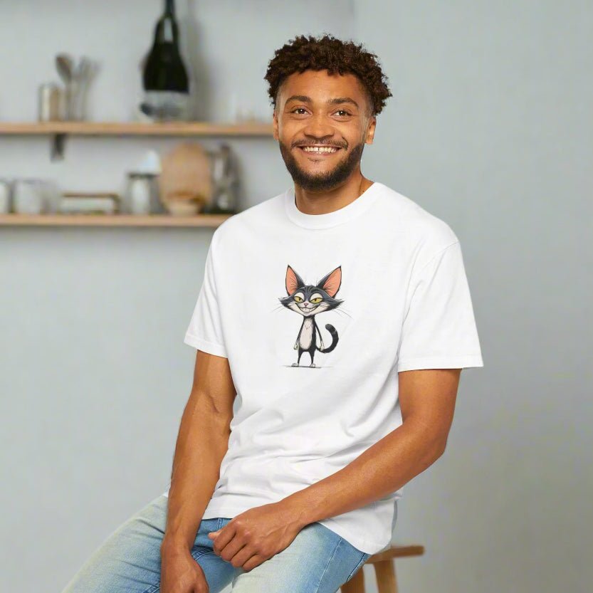 Smiling Cat Unisex T-Shirt | Funny Cat Tee