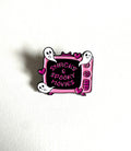 Snacks & Spooky Movies Enamel Pin