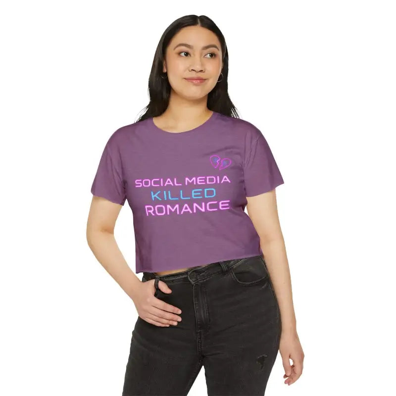 Ocean State Styles Crop Top Social Media Killed Romance