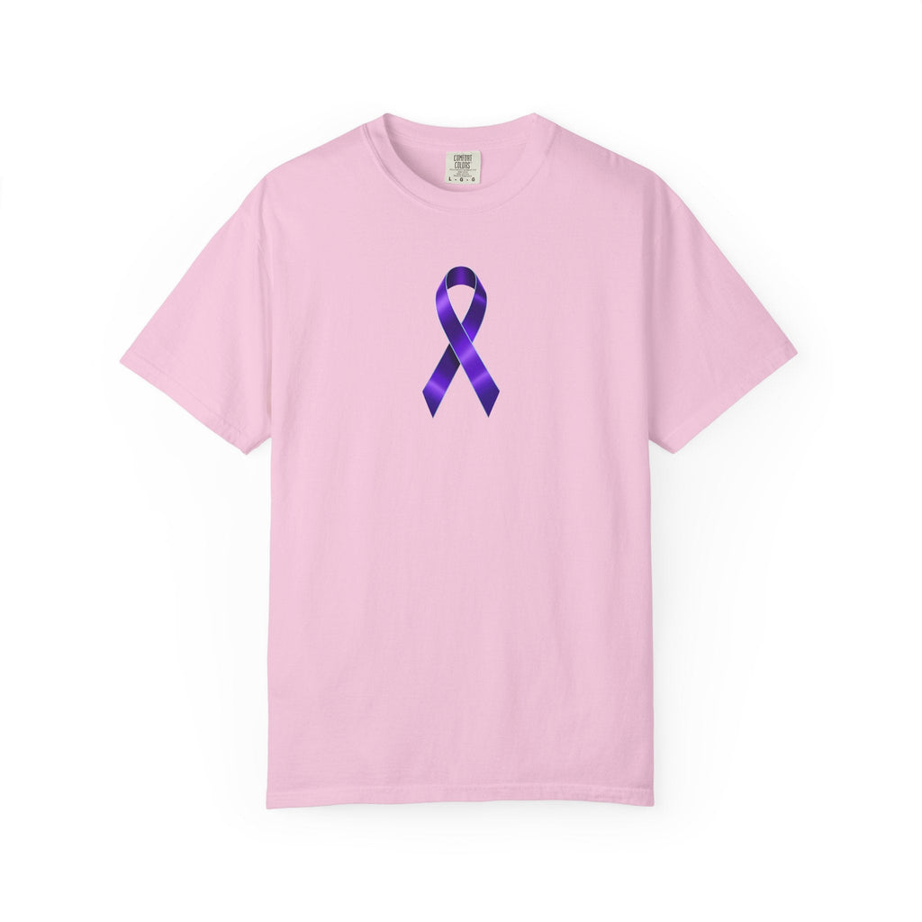 Solitary Purple Ribbon Awareness T-Shirt