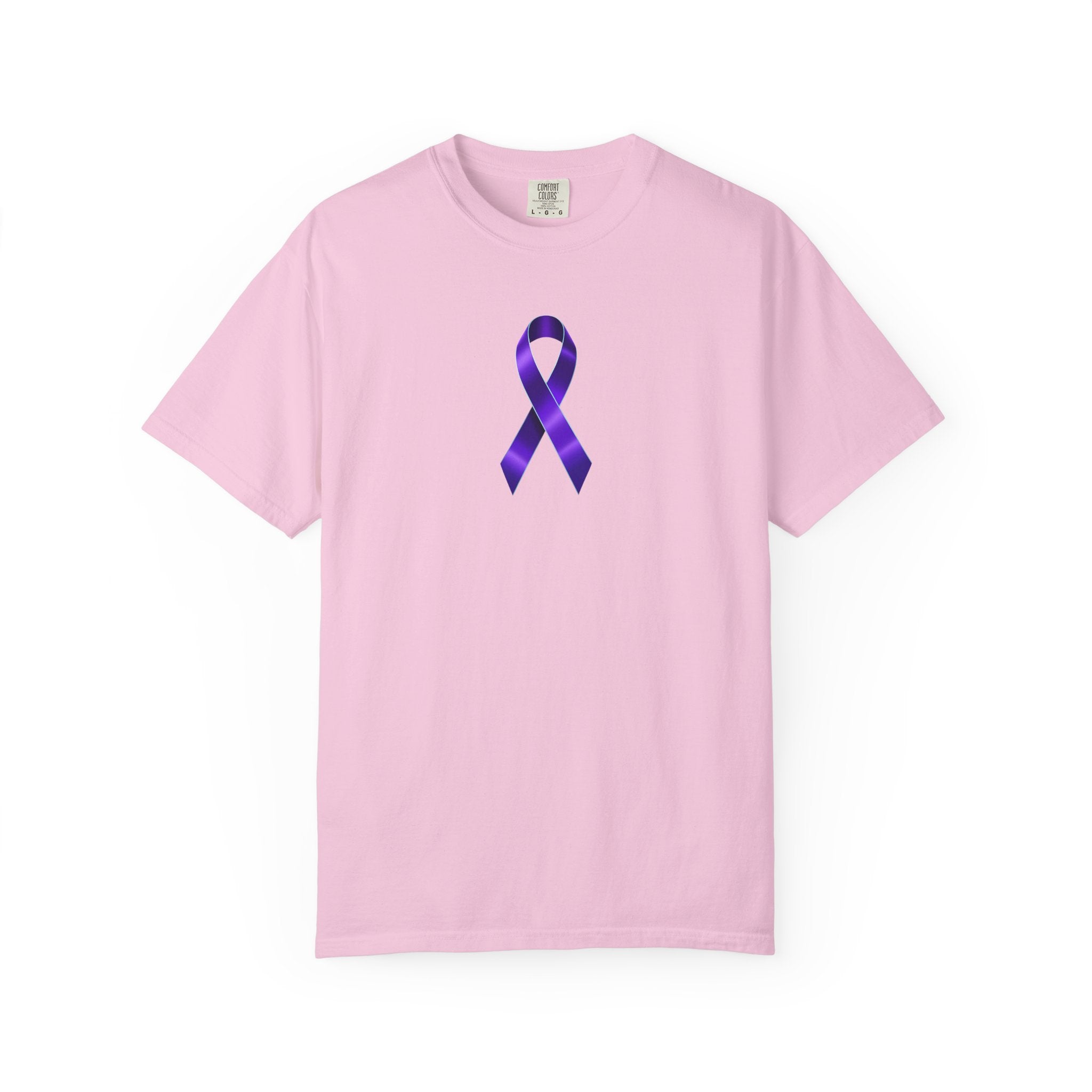 Solitary Purple Ribbon Awareness T-Shirt