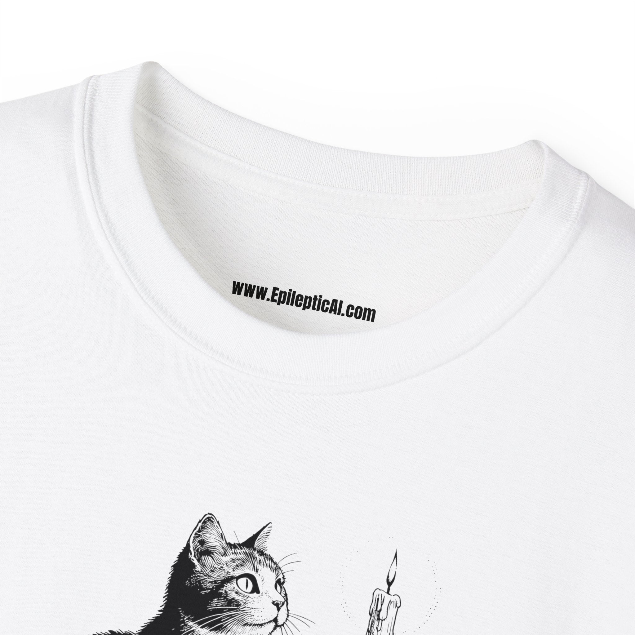 Something Wicked This Way Comes Cat Shirt – Gothic Cat Unisex Ultra Cotton Tee