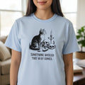 Something Wicked This Way Comes Cat Shirt – Gothic Cat Unisex Ultra Cotton Tee