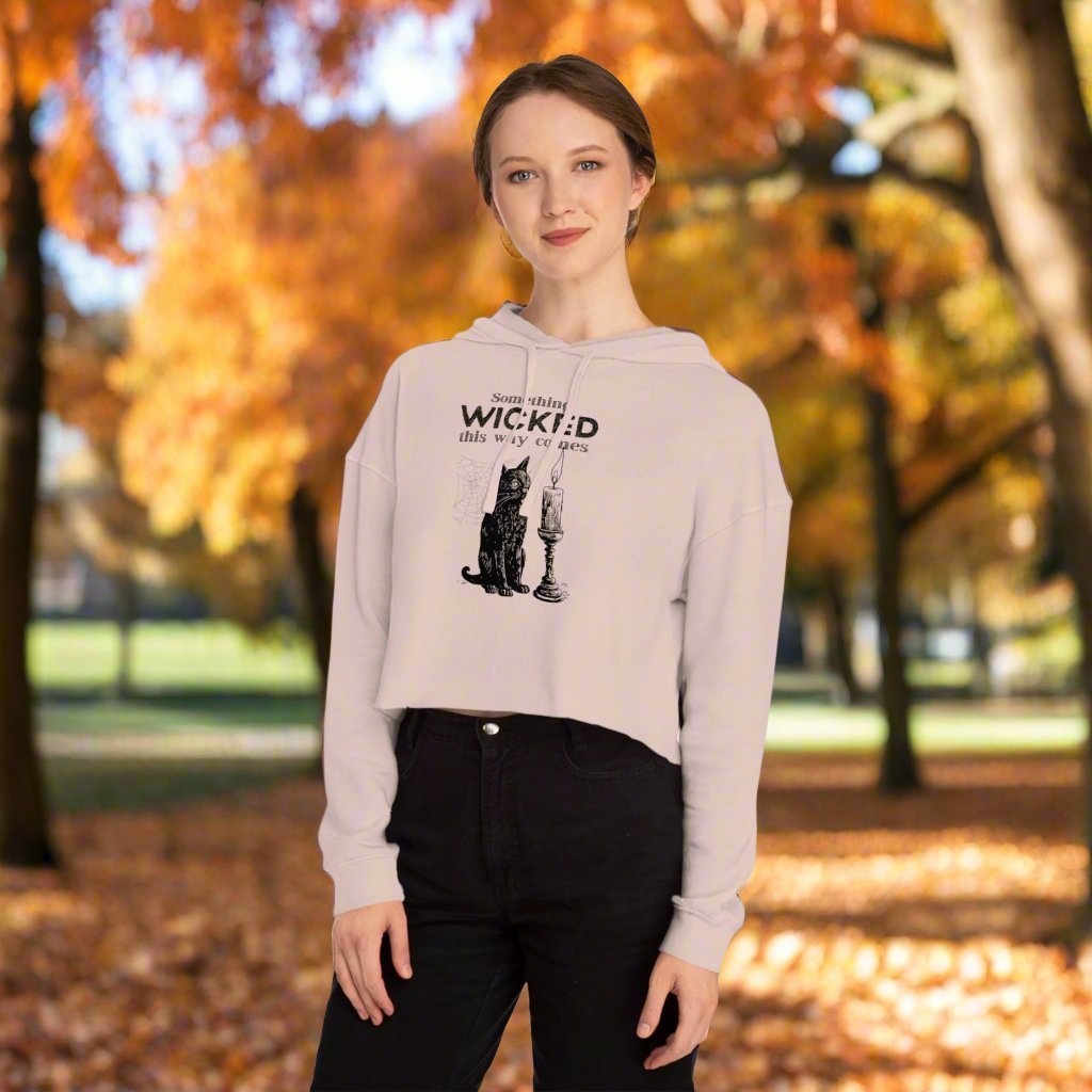 Something Wicked Women's Cropped Hooded Sweatshirt