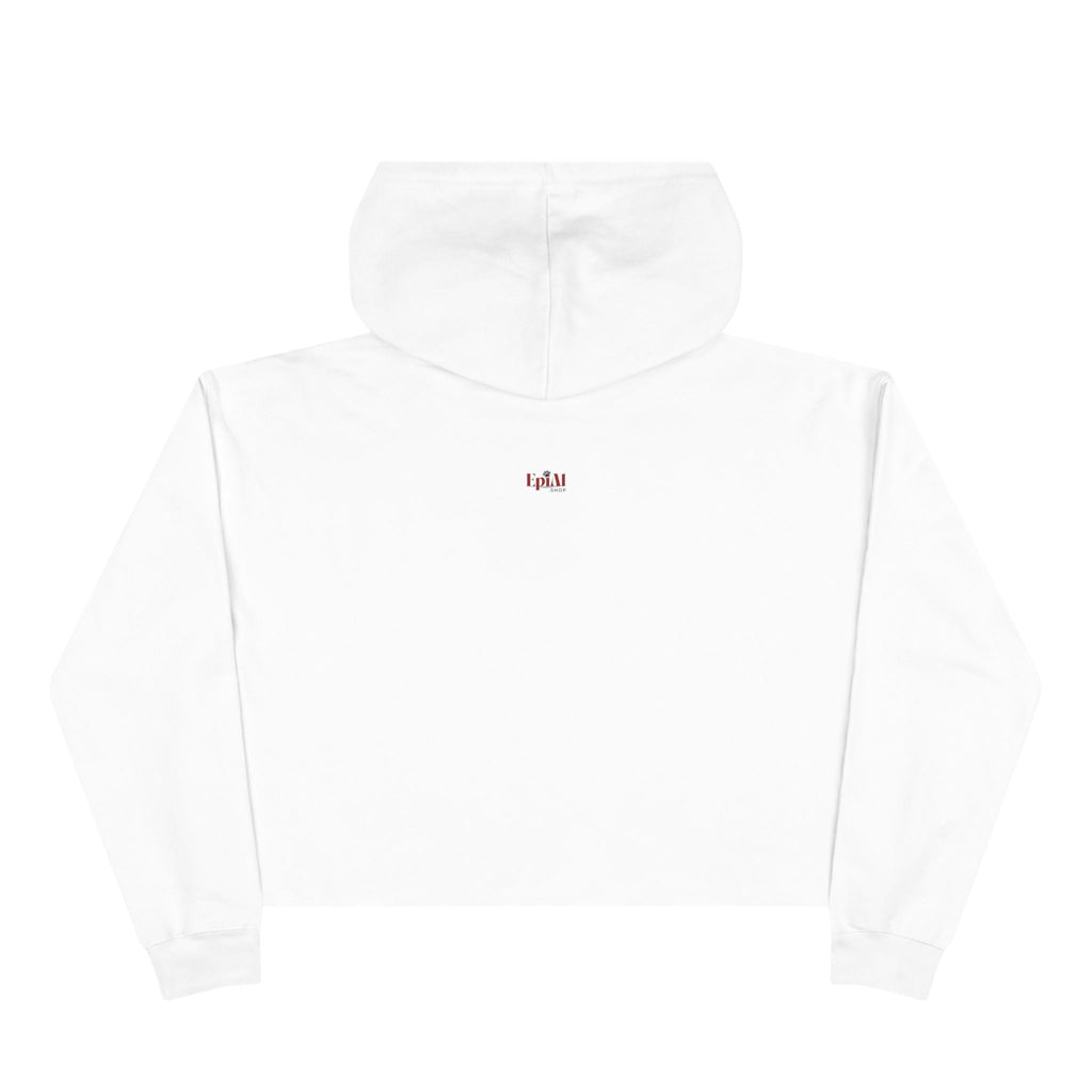 Spooky Cat Crop Hoodie for Women