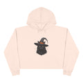 Spooky Cat Crop Hoodie for Women