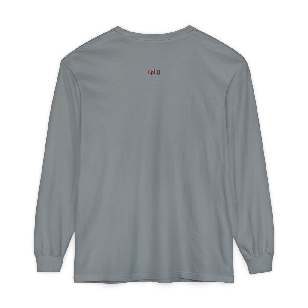 Spooky Cat Grim Reaper Long-Sleeve T-Shirt – Perfect for Halloween Fans