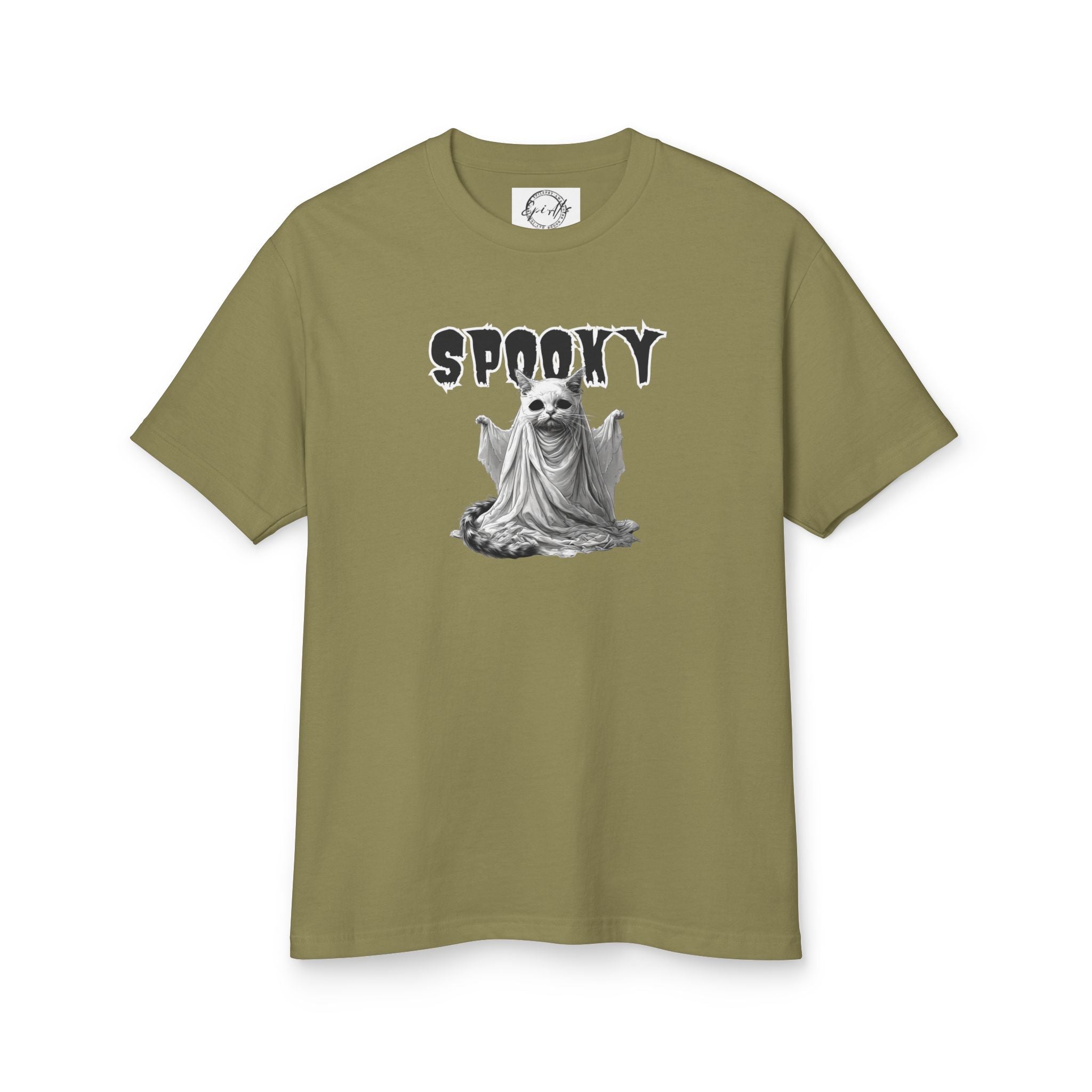 Spooky Ghost Kitty Halloween Unisex Tee