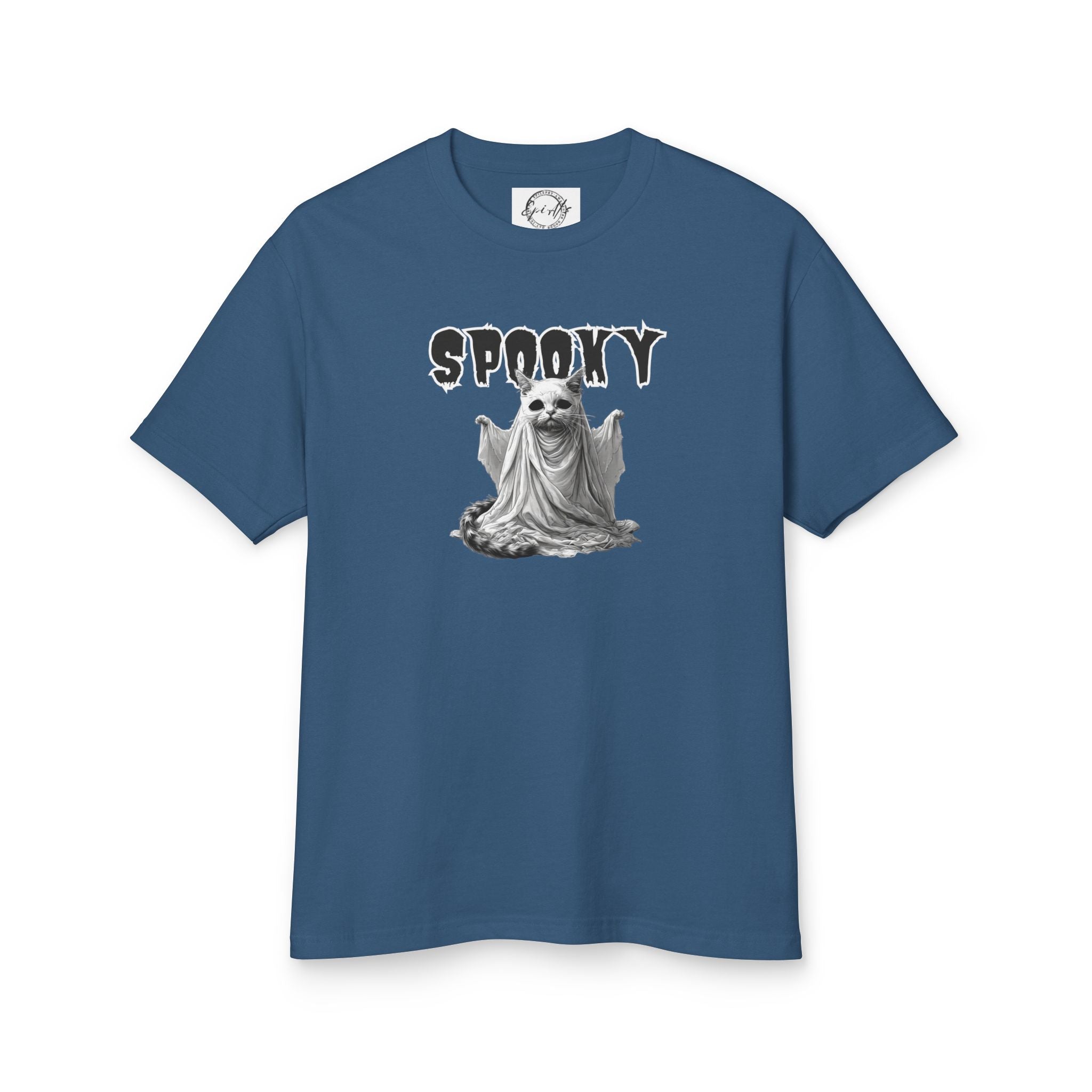 Spooky Ghost Kitty Halloween Unisex Tee