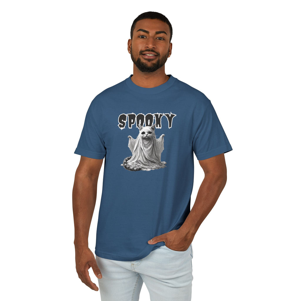 Spooky Ghost Kitty Halloween Unisex Tee