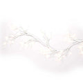 Artificial Wrapped 6 foot LED Garland - White