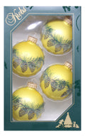 Krebs Value Glass Ball 4 pack - Gold Pine Garland