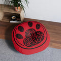 Stay Paw-sitive Round Tufted Floor Pillow for Pet Lovers