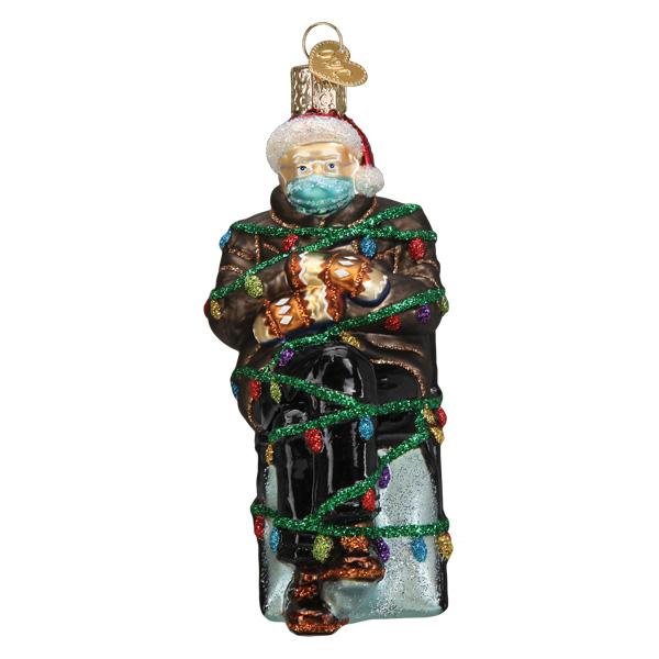 Bernie Sanders Mitten Meme Christmas Ornament