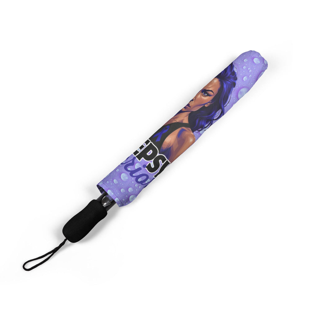 Stylish Epilepsy Warrior Foldable Umbrella for Everyday Use
