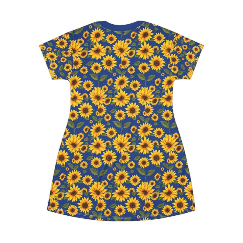 Ocean State Styles Sunflower Pattern T Shirt Dress Women