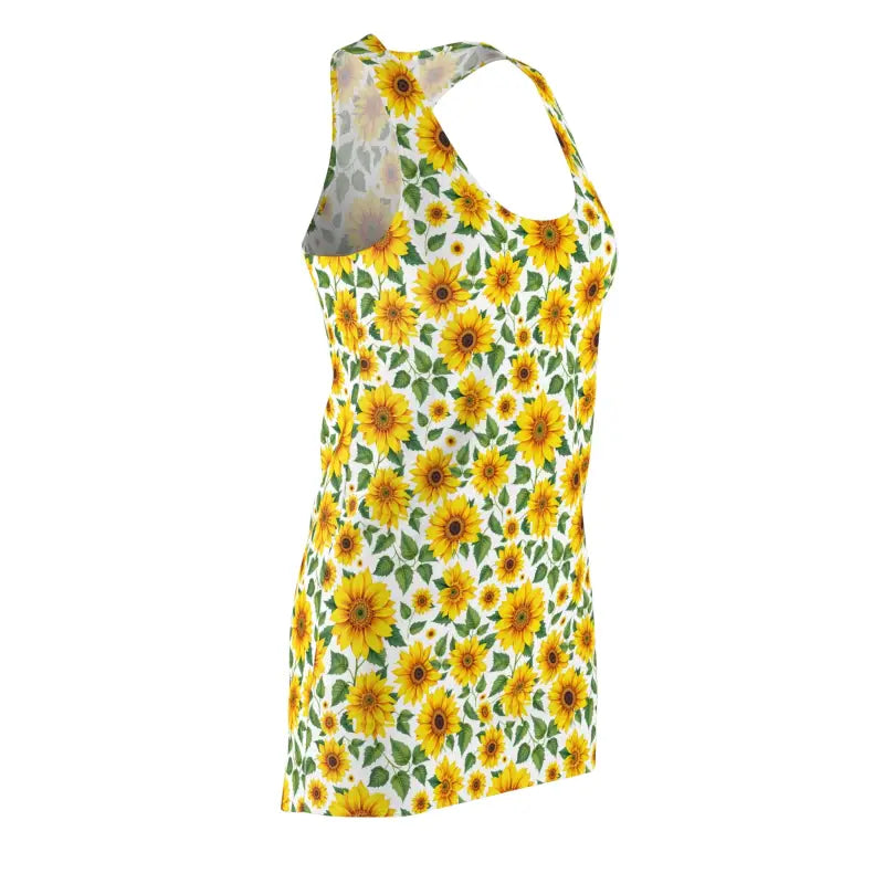 Ocean State Styles Dress Sunflower Patterned Racerback