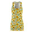 Ocean State Styles Dress Sunflower Patterned Racerback