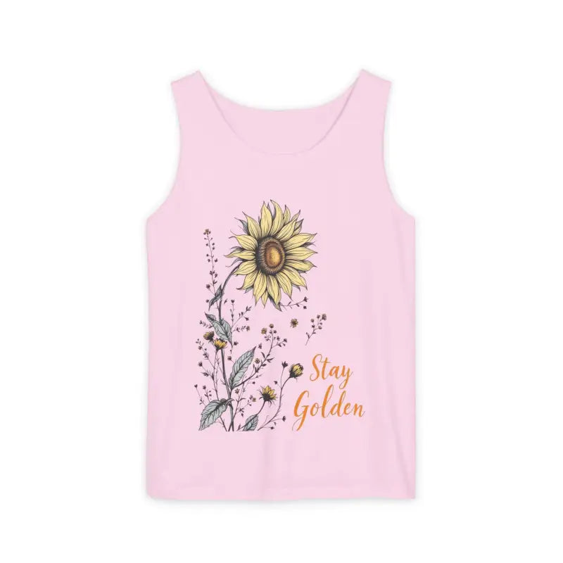 Ocean State Styles Stay Golden Sunflower Tank Top Floral