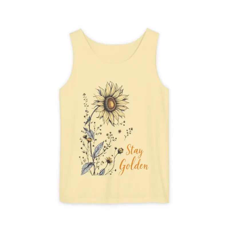 Ocean State Styles Stay Golden Sunflower Tank Top Floral