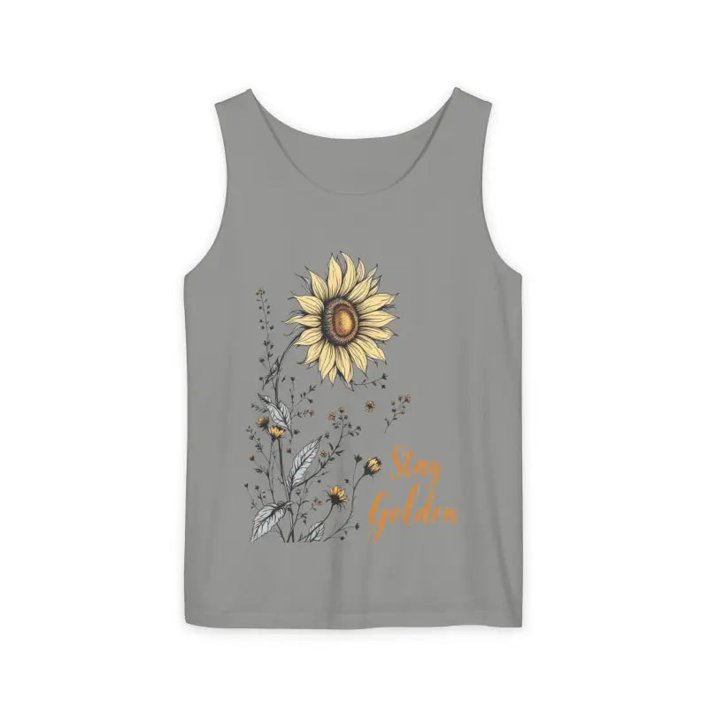 Ocean State Styles Stay Golden Sunflower Tank Top Floral