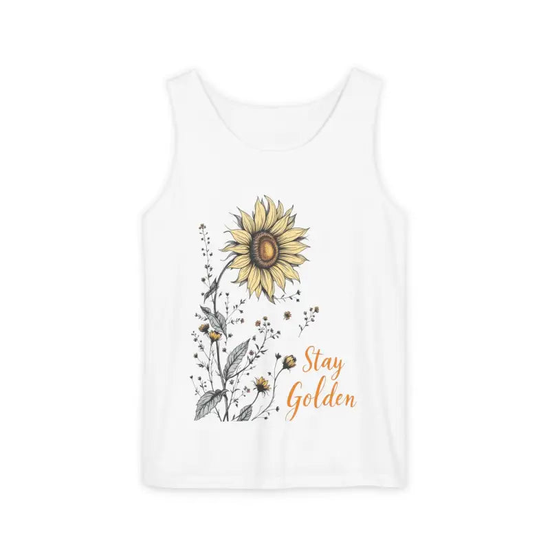 Ocean State Styles Stay Golden Sunflower Tank Top Floral