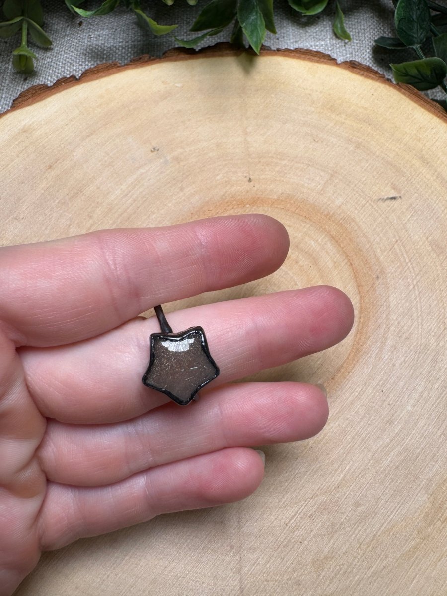 Sunstone Star Ring Size 10
