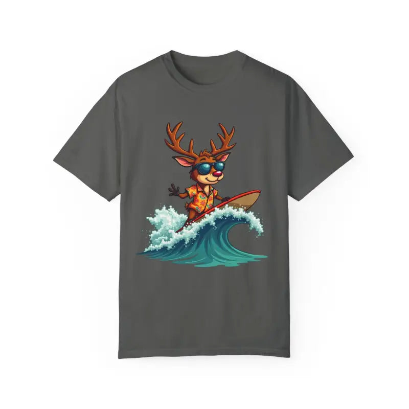 Ocean State Styles T Shirt Surfing Reindeer Gift Edition