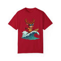 Ocean State Styles T Shirt Surfing Reindeer Gift Edition