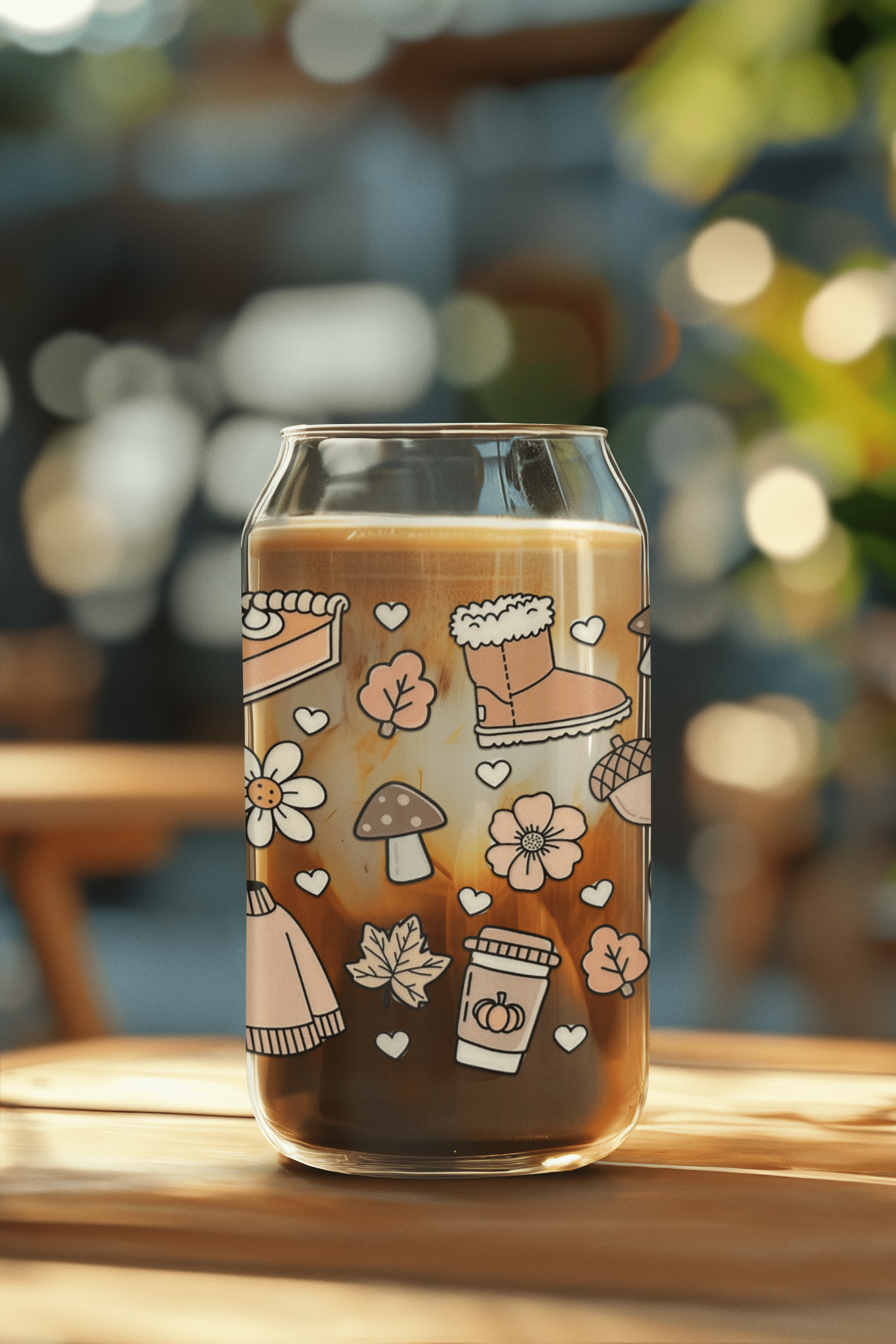 Sweater Weather 16oz. Glass Cup